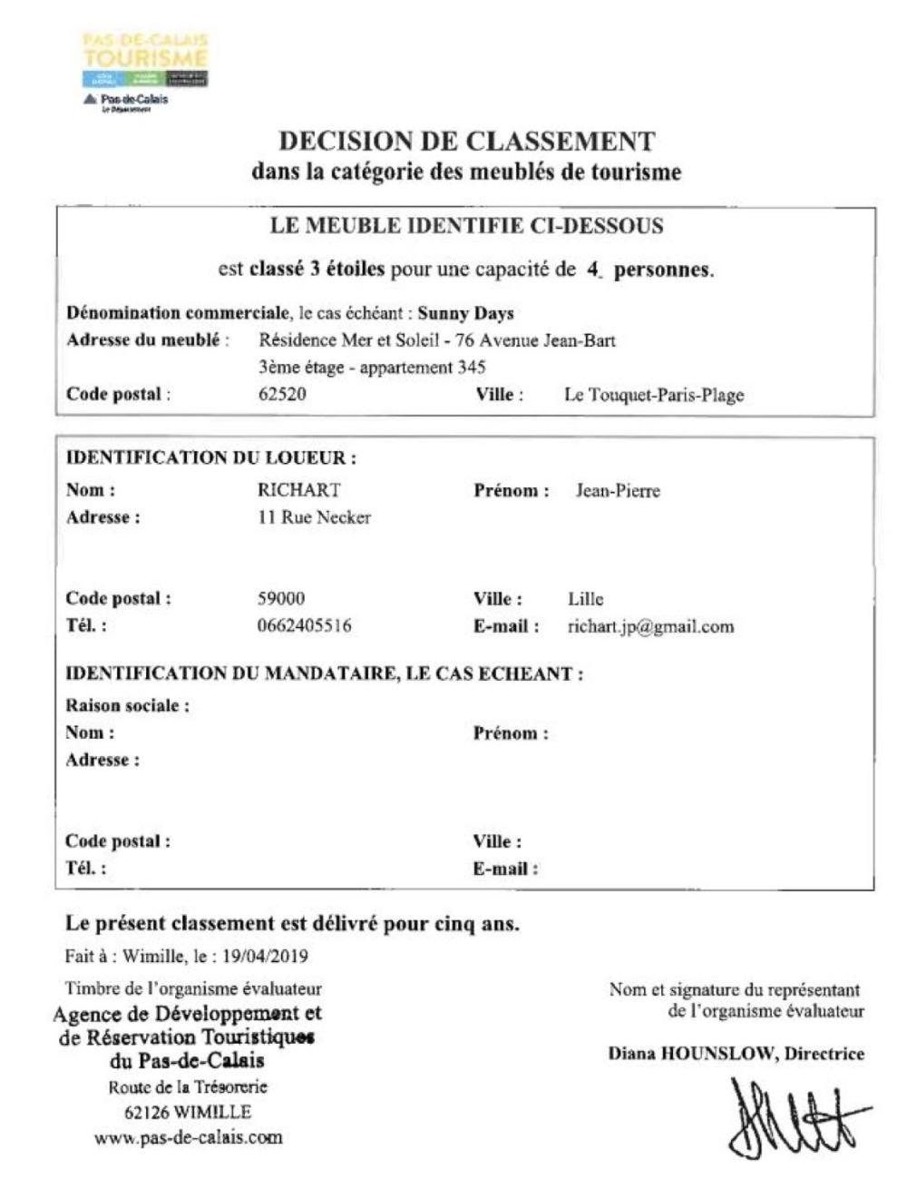 Sunny Days - App 60 M2 Avec Balcon, 4 Pers, 3E Etage, Au Calme Et Ensoleille Apartment Le Touquet Екстериор снимка